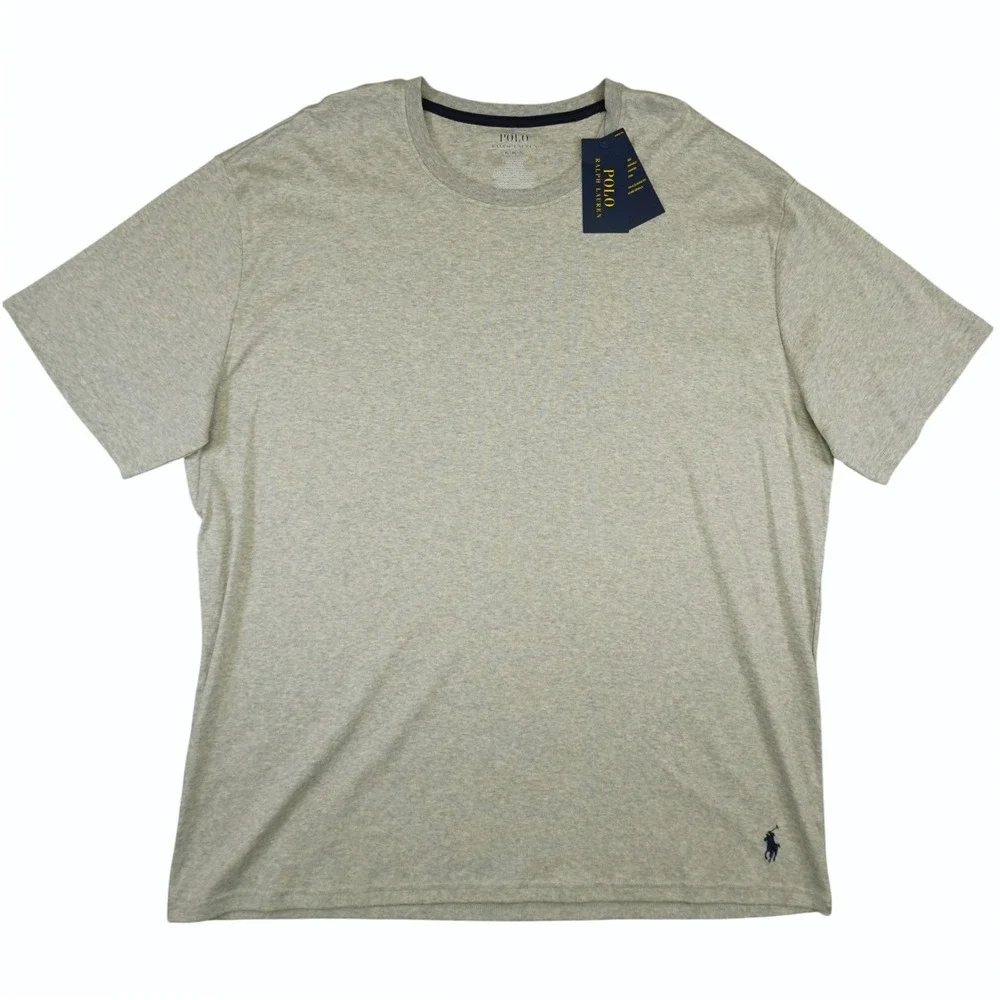 NEW Polo Ralph Lauren T Shirt Mens XL Gray Mercerized Cotton Short Sleeve Pony